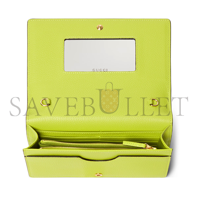 GUCCI GG MARMONT BI-COLOR WALLET ON CHAIN 497985 (20*12.5*4cm) GUCCI GG MARMONT BI-COLOR WALLET ON CHAIN 497985 (20*12.5*4cm)